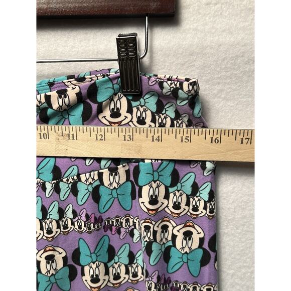 LuLaRoe Leggings Womens Tall & Curvy Purple Disney Minnie Mouse Pattern - Picture 4 of 7